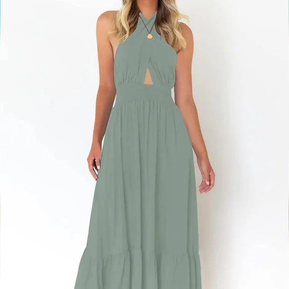 Sage Green Sundress | Color: Green | Size: L | Kratliff90's Closet Sage Green Sundress | Color: Green | Size: L | Kratliff90's Closet